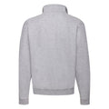 Heather Grey - Back - Fruit of the Loom Mens Classic Quarter Zip Sweatshirt