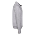 Heather Grey - Side - Fruit of the Loom Mens Classic Quarter Zip Sweatshirt