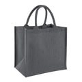 Graphite Grey - Front - Westford Mill Midi Jute Tote Bag