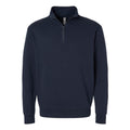 Midnight Navy - Front - Next Level Unisex Fleece Quarter-Zip Pullover