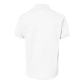 White - Back - Hanes Youth Ecosmart Jersey Polo