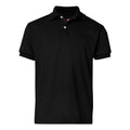 Black - Front - Hanes Youth Ecosmart Jersey Polo