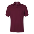 Maroon - Front - JERZEES SpotShield 50-50 Polo