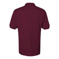 Maroon - Back - JERZEES SpotShield 50-50 Polo