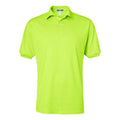 Safety Green - Front - JERZEES SpotShield 50-50 Polo