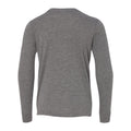 Grey Triblend - Back - BELLA + CANVAS Youth Jersey Long Sleeve Tee