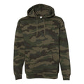 Forest Camo - Front - Independent Trading Co. Heavyweight Hooded Sweatshirt