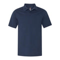 Navy - Front - Hanes X-Temp Piqu Polo with Fresh IQ