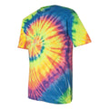 Fluorescent Rainbow Swirl - Side - Dyenomite Multi-Color Spiral Tie-Dyed T-Shirt