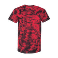 Black- Red Crystal - Front - Dyenomite Crystal Tie-Dyed T-Shirt