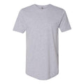 Heather Grey - Front - Next Level Unisex Cotton Long Body T-Shirt