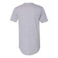 Heather Grey - Back - Next Level Unisex Cotton Long Body T-Shirt