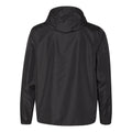 Black - Back - Independent Trading Co. Lightweight Windbreaker Full-Zip Jacket