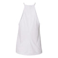 White - Back - BELLA + CANVAS Women's Flowy High-Neck Tank