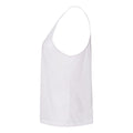 White - Side - BELLA + CANVAS Women's Flowy High-Neck Tank