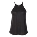 Black - Front - BELLA + CANVAS Women's Flowy High-Neck Tank