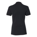 Black - Back - JERZEES Women's 100% Ringspun Cotton Piqu Polo