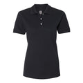 Black - Front - JERZEES Women's 100% Ringspun Cotton Piqu Polo