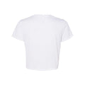 White - Back - BELLA + CANVAS Womens Flowy Crop Tee