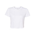 White - Front - BELLA + CANVAS Womens Flowy Crop Tee