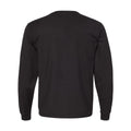 Black - Back - Champion Garment-Dyed Long Sleeve T-Shirt