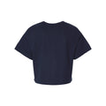 Navy - Back - Champion Women's Heritage Jersey Crop T-Shirt