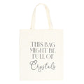 Black-White - Front - Something Different Full Of Crystals Cotton Tote Bag