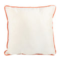 White-Black-Orange - Back - Something Different Spooky Cat And Pumpkin Square Filled Cushion