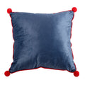 Blue-Green-Red - Back - Something Different Gnome Pom Pom Square Filled Cushion