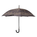 Black-Gold - Front - Something Different Astrology Wheel Stick Umbrella