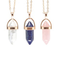 Multicoloured - Back - Something Different Crystal Necklace & Pendant (Pack of 9)