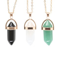 Multicoloured - Side - Something Different Crystal Necklace & Pendant (Pack of 9)