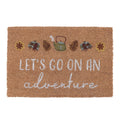 Natural-White - Front - Something Different Let´s Go On An Adventure Door Mat