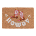 Natural - Front - Something Different Howdy Cowboy Boot Door Mat