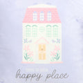 Pastel Blue-Pink - Side - Something Different This Is Our Happy Place Square Filled Cushion