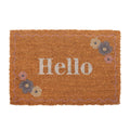 Natural - Front - Something Different Floral Hello Door Mat