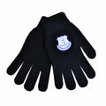 Black - Front - Everton FC Official Mens Football Crest Knitted Gloves