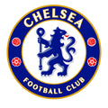 Blue - Back - Chelsea FC Official Repeat Football Crest Curtains