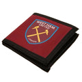 Claret - Front - West Ham United FC Official Crest Design Money Wallet