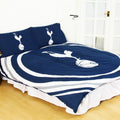 Blue-White - Front - Tottenham Hotspur FC Official Pulse Design Reversible Duvet And Pillowcase Set