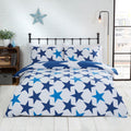 Navy - Back - Rapport All Stars Reversible Double Duvet Set