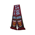 Claret Red-Sky Blue - Back - West Ham United FC Nero Scarf