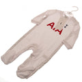 White - Back - Tottenham Hotspur FC Baby Sleepsuit