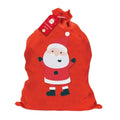 Red-White-Black - Front - Giftmaker Basic Christmas Santa Sack