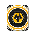 Black-White-Gold - Front - Wolverhampton Wanderers FC Fleece Pulse Blanket