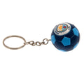 Blue-White-Silver - Back - Manchester City FC Football Keyring