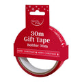 Red-White - Back - Eurowrap Printed Christmas Gift Tape