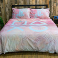 Pink-White-Blue - Front - Playstation Marble Duvet Cover Set