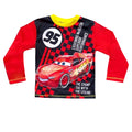 Black-Red - Side - Cars Boys Lightning McQueen Long Pyjama Set