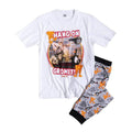 White-Grey-Black - Front - Wallace and Gromit Mens Hang On Pyjama Set